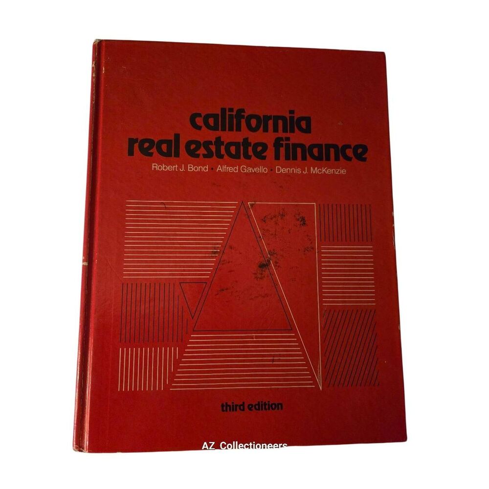 California Real Estate Finance third edition by Robert J. Bond - wiley books - i